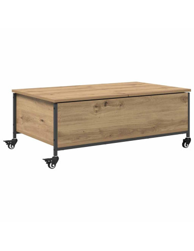 Tavolino da salotto Rovere artigianale 91 x 55 x 32 cm