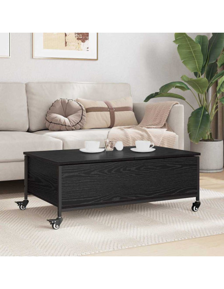 Tavolino da salotto Rovere Nero 91 x 55 x 32 cm