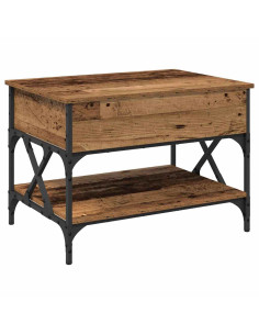 Tavolino da salotto Legno vecchio 70x50x50cm Legno multistrato 2
