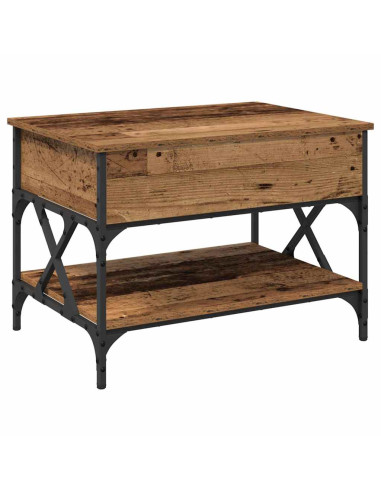 Tavolino da salotto Legno vecchio 70x50x50cm Legno multistrato