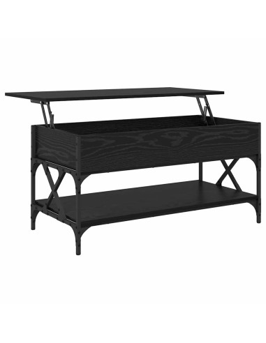 Tavolino da salotto Rovere Nero 100 x 50 x 50 cm