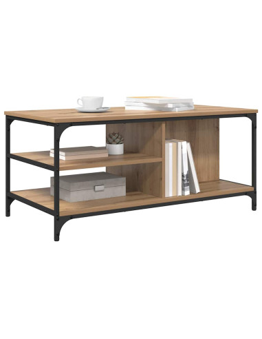 Tavolino da salotto Rovere artigianale 100 x 50 x 45 cm