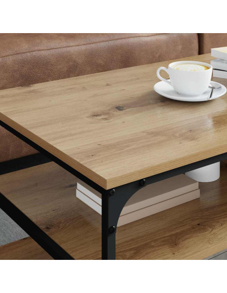 Tavolino da salotto Rovere artigianale 100 x 50 x 45 cm