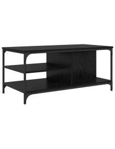 Tavolino da salotto Rovere Nero 100 x 50 x 45 cm 2