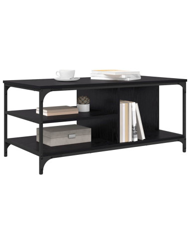 Tavolino da salotto Rovere Nero 100 x 50 x 45 cm