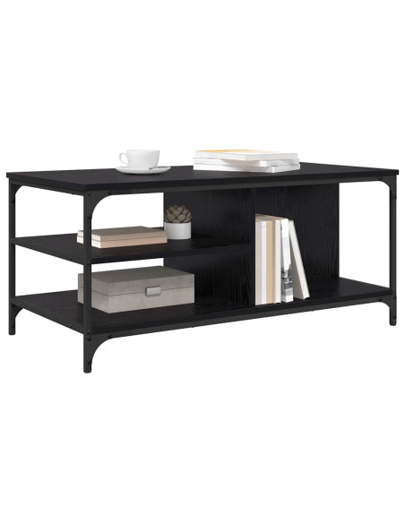 Tavolino da salotto Rovere Nero 100 x 50 x 45 cm