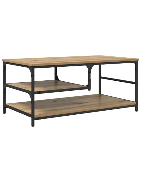 Tavolino da salotto Rovere artigianale 90 x 49 x 40 cm