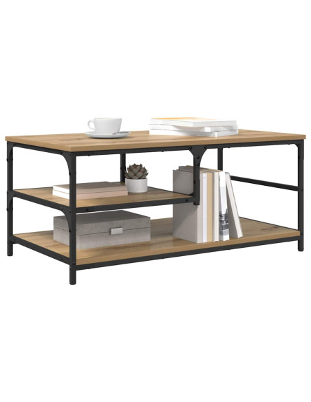 Tavolino da salotto Rovere artigianale 90 x 49 x 40 cm