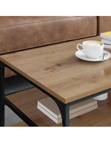 Tavolino da salotto Rovere artigianale 90 x 49 x 40 cm