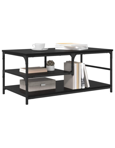 Tavolino da salotto Rovere Nero 90 x 49 x 40 cm