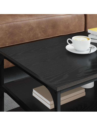 Tavolino da salotto Rovere Nero 90 x 49 x 40 cm