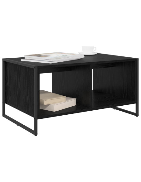 Tavolino da salotto Rovere Nero 80 x 50 x 40 cm