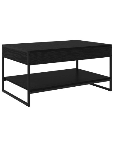 Tavolino da salotto Rovere Nero 80 x 50 x 40 cm