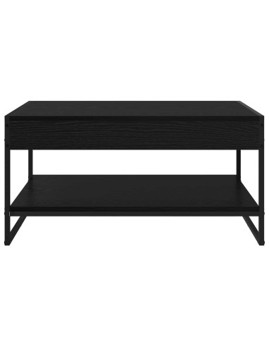 Tavolino da salotto Rovere Nero 80 x 50 x 40 cm