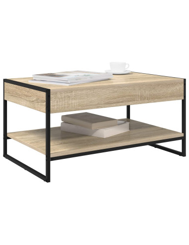 Tavolino da salotto Sonoma 80 x 50 x 40 cm Legno multistrato