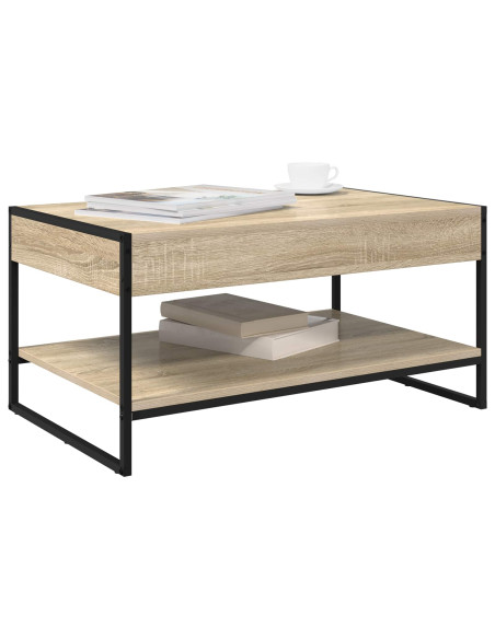 Tavolino da salotto Sonoma 80 x 50 x 40 cm Legno multistrato