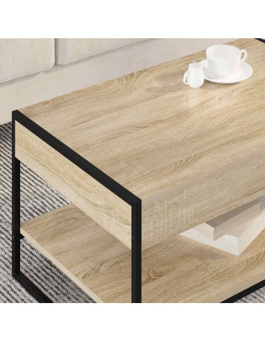 Tavolino da salotto Sonoma 80 x 50 x 40 cm Legno multistrato
