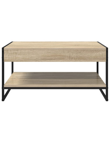 Tavolino da salotto Sonoma 80 x 50 x 40 cm Legno multistrato