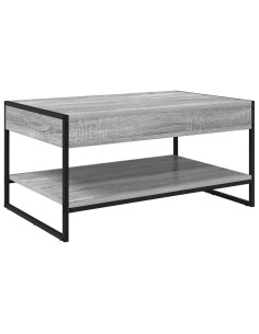 Tavolino da salotto Grigio Sonoma 80 x 50 x 40 cm 2