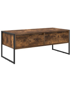 Tavolino da salotto Quercia Fumosa 100 x 46 x 40 cm 2