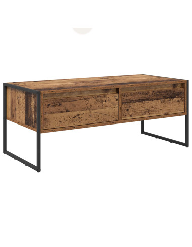 Tavolino da salotto con cassetto Legno vecchio 100 x 46 x 40 cm