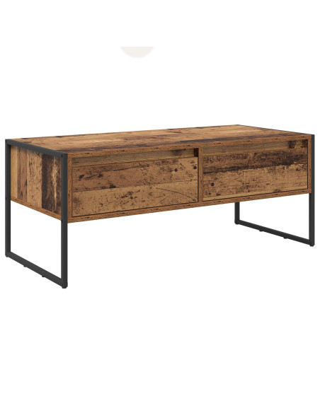 Tavolino da salotto con cassetto Legno vecchio 100 x 46 x 40 cm