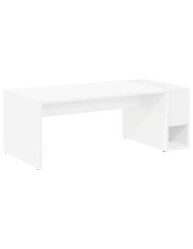 Tavolino da salotto Bianco 101,5 x 50 x 37 cm Legno multistrato