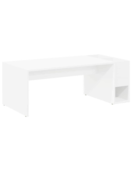 Tavolino da salotto Bianco 101,5 x 50 x 37 cm Legno multistrato