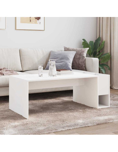 Tavolino da salotto Bianco 101,5 x 50 x 37 cm Legno multistrato