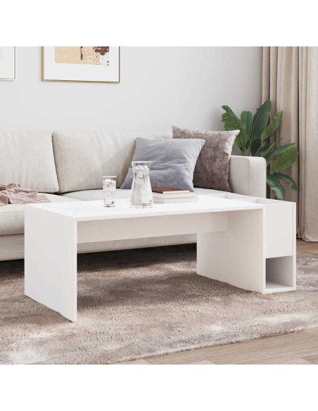 Tavolino da salotto Bianco 101,5 x 50 x 37 cm Legno multistrato