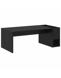 Tavolino da salotto Rovere Nero 101,5 x 50 x 37 cm 2