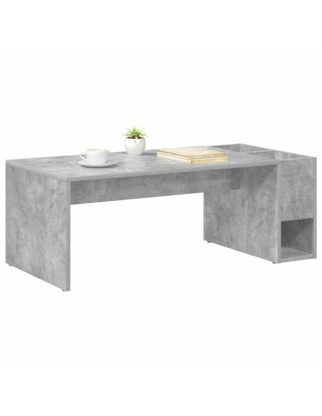 Tavolino da salotto Grigio cemento 101,5 x 50 x 37 cm