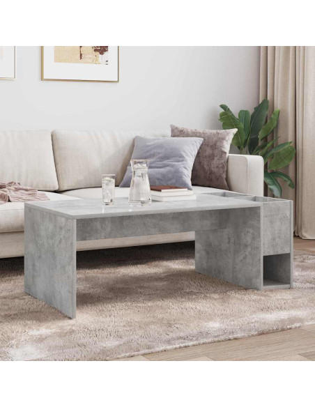 Tavolino da salotto Grigio cemento 101,5 x 50 x 37 cm