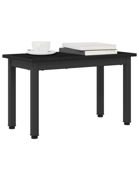 Tavolino da salotto Rovere Nero 60 x 30 x 36 cm