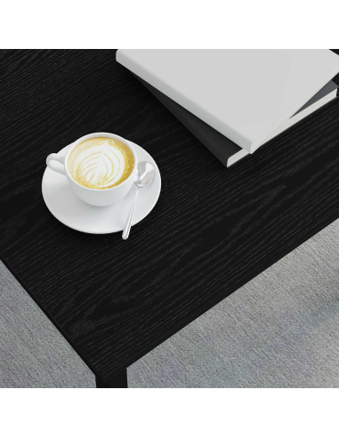 Tavolino da salotto Rovere Nero 60 x 60 x 36 cm