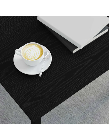 Tavolino da salotto Rovere Nero 60 x 50 x 36 cm