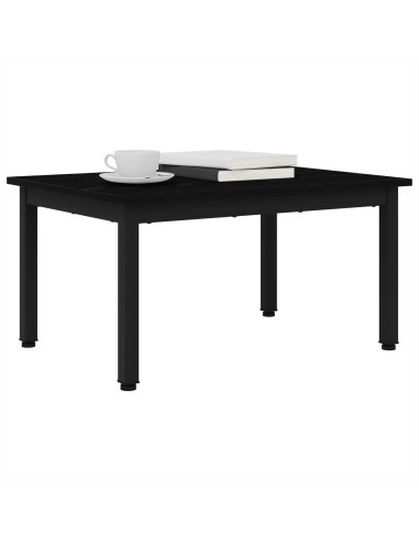 Tavolino da salotto Rovere Nero 70 x 50 x 36 cm