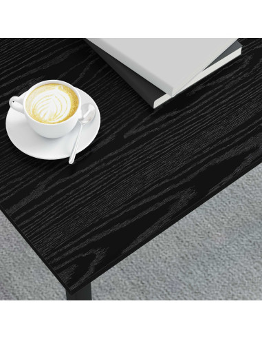 Tavolino da salotto Rovere Nero 70 x 50 x 36 cm