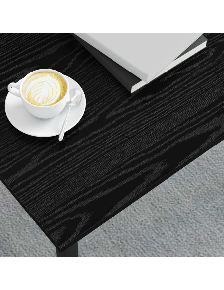 Tavolino da salotto Rovere Nero 70 x 50 x 36 cm