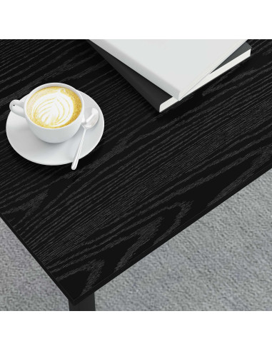 Tavolino da salotto Rovere Nero 100 x 50 x 45 cm