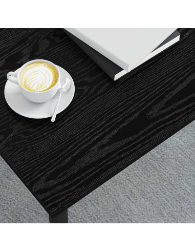 Tavolino da salotto Rovere Nero 100 x 100 x 45 cm