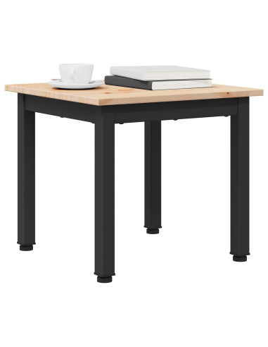 Tavolino da salotto Naturale 40 x 40 x 36 cm Pino massello