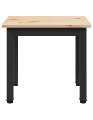 Tavolino da salotto Naturale 40 x 40 x 36 cm Pino massello