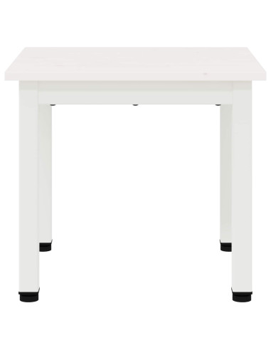 Tavolino da salotto Bianco 40 x 40 x 36 cm Pino massello