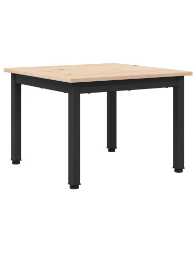 Tavolino da salotto Naturale 50 x 50 x 36 cm Pino massello