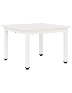 Tavolino da salotto Bianco 50 x 50 x 36 cm Pino massello 2
