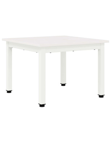 Tavolino da salotto Bianco 50 x 50 x 36 cm Pino massello