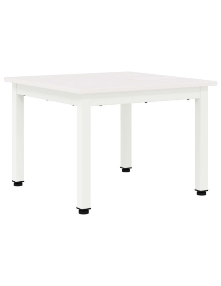 Tavolino da salotto Bianco 50 x 50 x 36 cm Pino massello