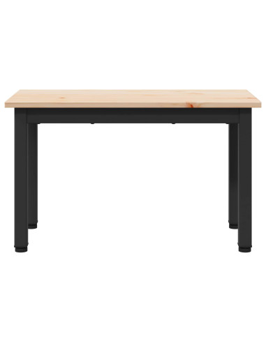 Tavolino da salotto Naturale 60 x 30 x 36 cm Pino massello