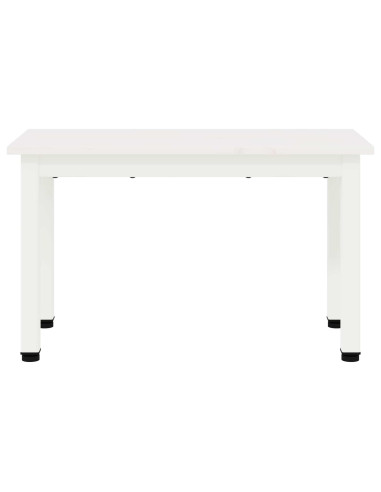 Tavolino da salotto Bianco 60 x 30 x 36 cm Pino massello